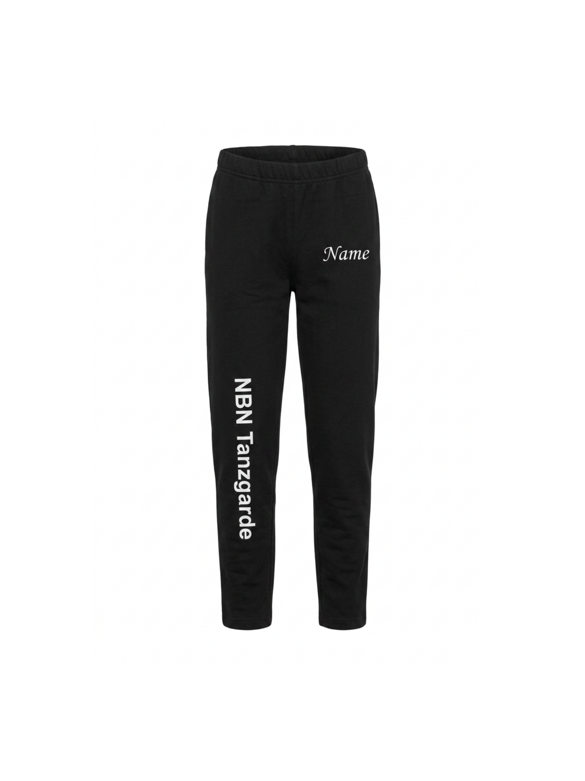 Kinder Leggins schwarz lang - mit Aufschrift NBN Tanzgarde
