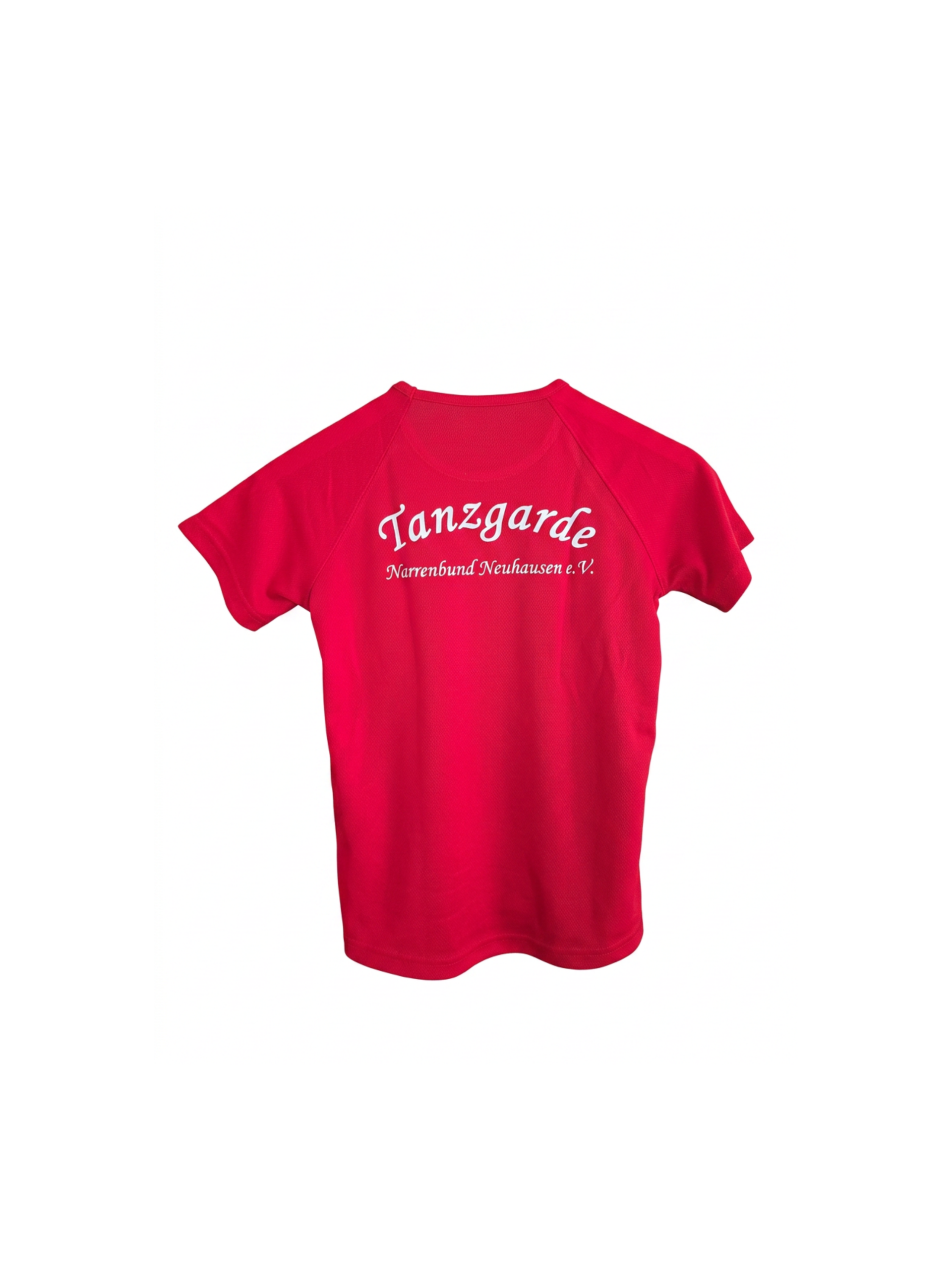 Funktionsshirt rot - mit Aufschrift Tanzgarde Narrenbund Neuhausen e.V.