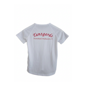 Funktionsshirt weiß - mit Aufschrift Tanzgarde Narrenbund Neuhausen e.V.