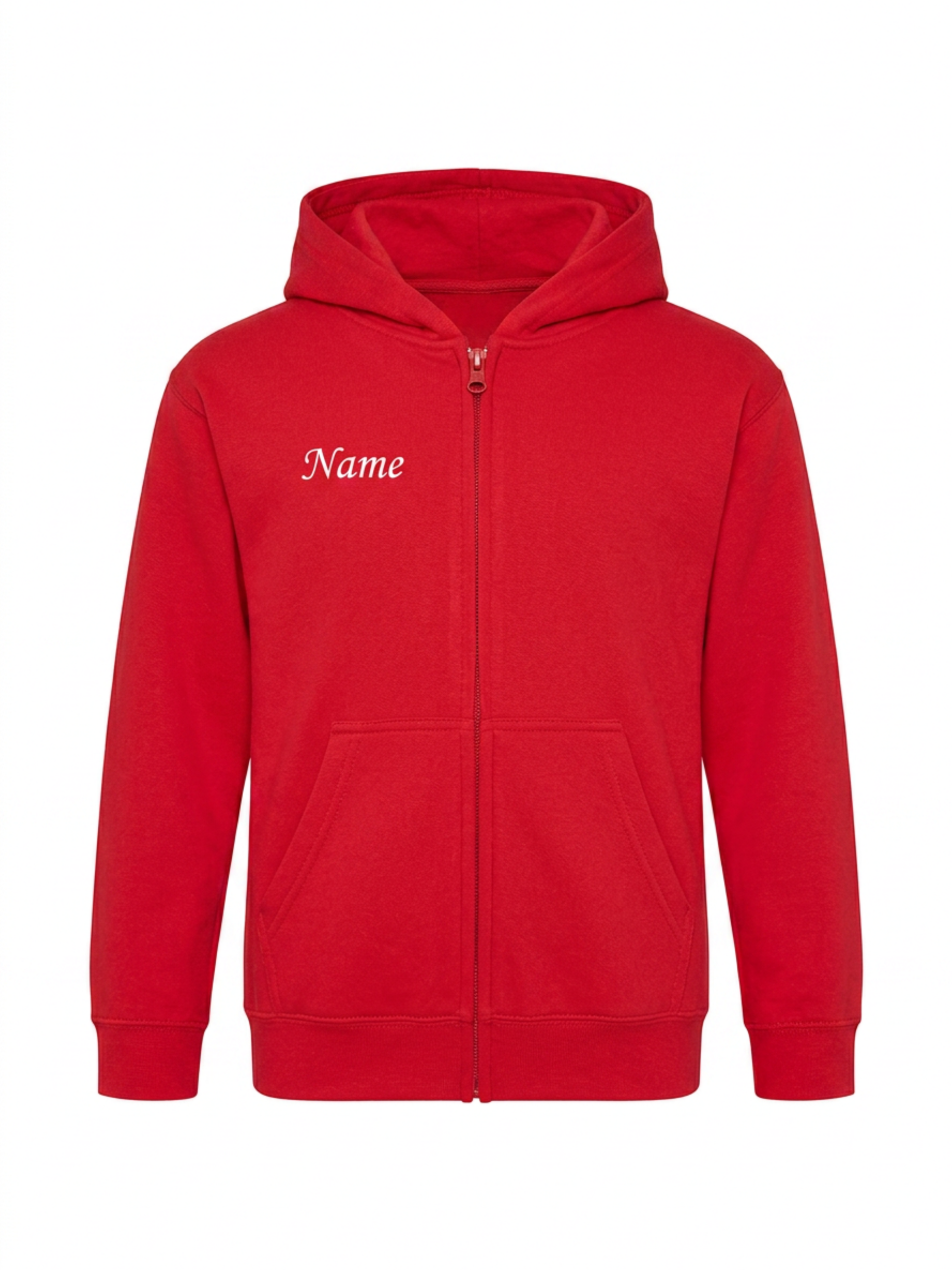 Kinder Kapuzen Sweatjacke rot - mit Aufschrift Tanzgarde Narrenbund Neuhausen e.V. – Bild 5