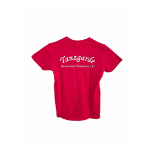 Kinder Bio-Baumwoll T-Shirt rot - mit Aufschrift Tanzgarde Narrenbund Neuhausen e.V.